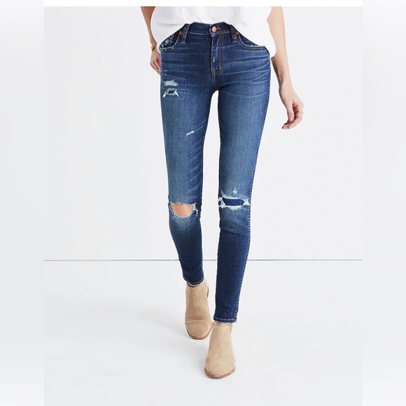 Madewell 9” high riser skinny skinny 26 - Picture 2 of 5